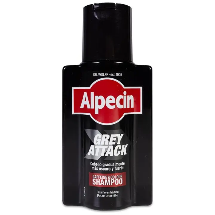 Alpecin Grey Attack Champú Anticaída Cafeína Y Color, 200 Ml - 1