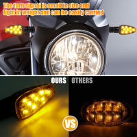 4Pcs Luz De Señalización Para Motocicleta LED Profesional Amarilla Mini Indicador De Giro Universal Para Frente Y Trasero - details 1