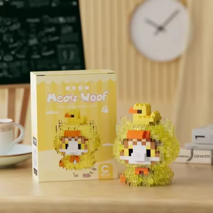 Bloques De Construcción Micro-Partícula Para Niños Con Diseño De Animales Divertidos Gato Y Perro Juguetes Creativos Para Niños Y Niñas Regalos Para Niños Y Niñas - 1