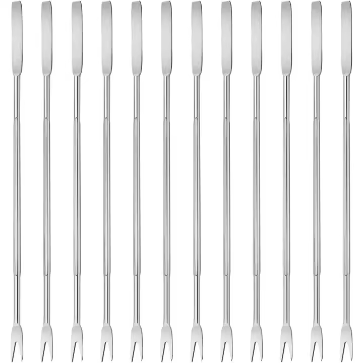 12 piezas de tenedores para cangrejos y mariscos de acero inoxidable y herramienta para cascanueces de cocina - 1