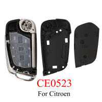 Estuche Plegable Para Llave De Coche Jingyuqin CE0523 CE0536 Compatible Con Citroen C5 C4 Hatch Coupe VTR C6 C8 C2 Berlingo Xsara Picasso Material ABS + Metal - details 4