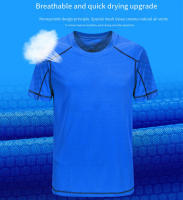 Camiseta De Manga Corta Transpirable Y Secado Rápido Para Hombre Y Mujer Ropa Deportiva Casual De Verano Con Malla Cómoda Para Running - details 3