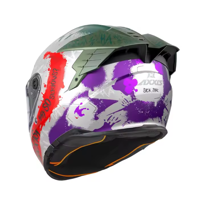 Casco Moto Casco Axxis Hawk Sv Evo Joke A2 Mate   Ce U - 1