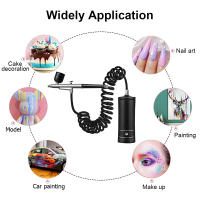 Peicon Aire Aireador Portátil Para Uñas Con Extensión De Tubo Y Pistola De Pulverización Incluye Compresor Para Pintura De Uñas Arte De Uñas Maquillaje Pastel K10 - details 1