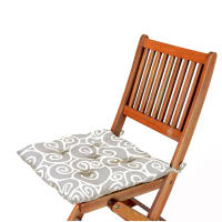 EasySpeed Cojin Para Silla, Pack 2x 4x 6x 8x Unidades, Almohada para Asiento 45 x 45 CM, Forma Cuadrada, Relleno de Fibra, Varios Estampados y Colores, Relleno de Fibra, Con Cinta para Anudar, Casa Jardin - details 5