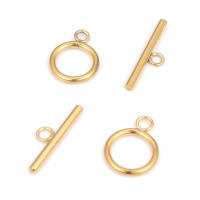 5 Sets De Hebjes De Acero Inoxidable Para Joyería DIY Cerraduras De Toggle Conector Para Collares Y Pulseras Accesorios De Manualidades - details 3