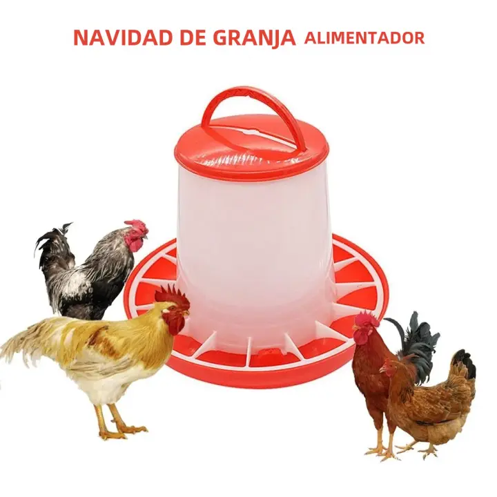 Alimentador De Pollo Plástico Reutilizable De 1.5Kg Agua Y Alimento Para Ponedoras De Huevo Herramienta Para Animales De Granja Suministros Agrícolas - 1