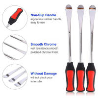 Juego De Herramientas De Mantenimiento De Neumáticos Con Cuchara De Acero Protector De Rueda Y Herramienta De Válvula Para Reparación De Coches Motocicletas Bicis - details 1