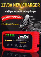 Cargador De Batería Para Coche Y Motocicleta 12V Inteligente Carga Rápida Con Pulso Y Mantenimiento Pantalla LED Moto Cargador De Batería - details 0