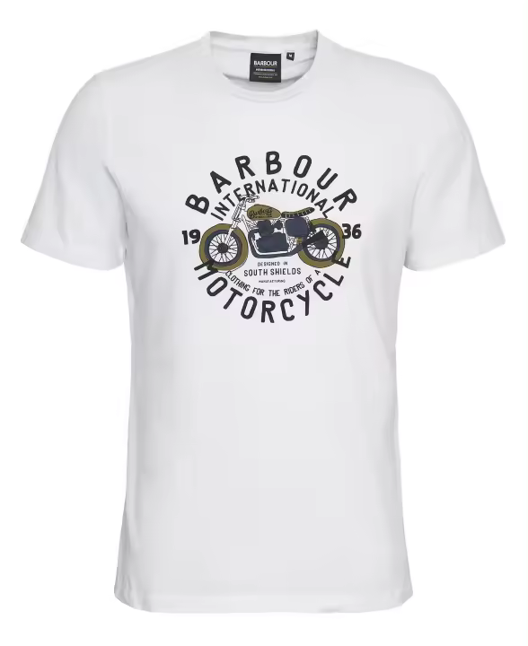 Barbour International Spirit Graphic T-Shirt Whisper White - 1