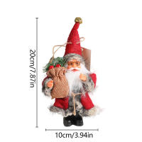 Muñeco De Navidad De Peluche Santa Claus De Pie Decoración Colgante Para Navidad Esquí En Remolque Sled Ornamento Para Árbol De Navidad - details 4