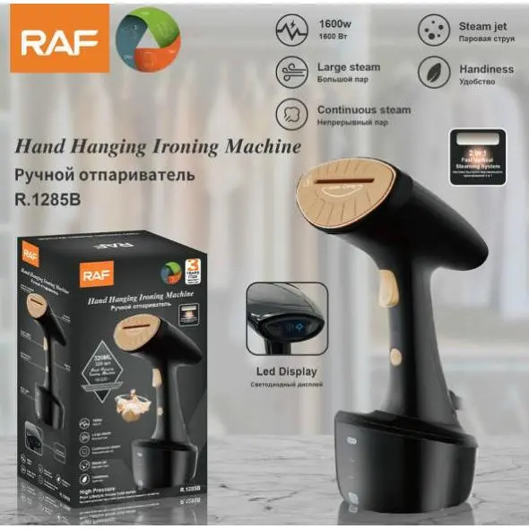 Plancha de vapor portátil de mano para uso doméstico, de estándar europeo, pequeña máquina de planchado vertical de viaje, 1600 W - 1