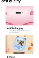 Cámara Digital Para Niños Con Impresión Inmediata Toy Cameras HD 1080P Regalo De Video Juguete Para Edad 6-12 Años Unisex - details 12