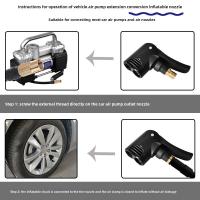 Adaptador De Bombín Para Bicicleta Y Motocicleta 2 En 1 Conector De Válvula De Aire Accesorios De Automóvil Inflador De Bicicleta - details 3