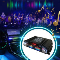 Amplificador Digital De 4 Canales 1600W Pico Potencia HiFi Sonido Mini HIFI Estéreo Con Bluetooth USB FM Compatible Mini Amplificador De Audio - details 4