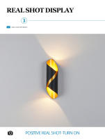 Lámpara De Pared LED Creativa 10W Impermeable Para Exteriores Y Interiores Iluminación Moderna Nórdica Soporte Interior Decorativo Lámparas - details 5