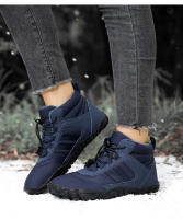 Zapatos De Camuflaje Unisex Para Invierno Impermeables Con Lining De Piel Algodón Caliente Para Senderismo Y Caminar En La Naturaleza - details 10