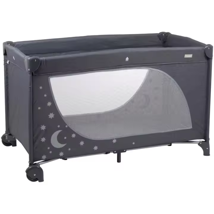 Cama De Viagem babyGO Sleeper Moonstars Grey Melange - 1