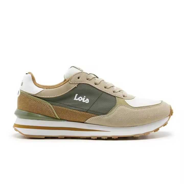 Deportivo Casual Hombre Lois 64356 Verde Kaki - 1