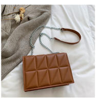 Bolso De Hombro Para Mujer Con Cadena Y Parche Bordado Bolso Bandolera Diario Sólido Color PU Cuero Sintético Cuadrado - details 13