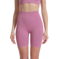 Pantalones cortos profesionales sin costuras para mujer, pantalones cortos,elásticos, transpirables, levantamiento de cadera, deportes de ocio, correr - details 2