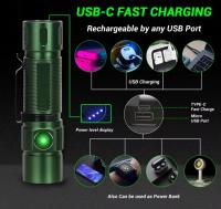 3 LED Super Bright Mini LED Flashlight 2000LM Portable EDC Flashlight TYPE-C Rechargeable IP68 Camping Light with Battery Display - details 4