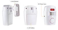 Sistema De Alarma De Seguridad Doméstica Con Sensor Infrarrojo PIR Detector De Movimiento Humano Sirena 105DB Y 2 Mandos Remotos - details 3