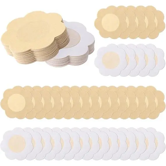 40 unids Pezón Lift cubierta Pasties almohadillas Adhesivos Mujeres Mama pétalos nipless Pasty boob invisible impermeable Nadar - 1