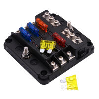Caja De Fusibles 12V 32V Con Portafusibles M5 Y 6/12 Maneras Con Cubierta De Plástico Y Luz LED Para Coche Barco Marina - details 13