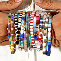 Pulsera De Cuentas TILA Bohemia Para Niñas Con Diseño Contrastante Y Colores Vibrantes Para Regalos Diarios Y Pilastramento - details 1