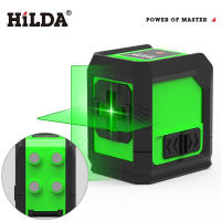 Nivel De Láser HILDA 2 Líneas Con Haz Verde Auto-nivelado Magnético Horizontal Y Vertical Línea Cruzada Tamaño 8*8*7CM Precisión +/-5mm/10m - details 0
