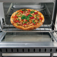 Horno Jocca de sobremesa, eléctrico y portátil con capacidad de 11L, 650W de potencia, temporizador de 30 minutos, regularizador de temperatura hasta 230ºC, elementos calefactores de acero inoxidable y vidrios dobles LOWE. Ideal para pizzas - details 1