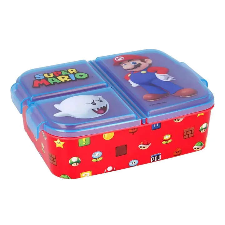 SANDWICHERA con Compartimentos |fiambrera infantil | Varias LICENCIAS Disponibles (Disney, Frozen, dragon ball ,barbie,LOL, Patrulla Canina, minecraft ,capitán América,pokemon ,micky,Batman..) - 1