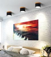 Lámpara De Techo LED Macaroon Con Luz Variable De 3 Colores Iluminación Moderna Para Decoración Interior De Habitaciones Y Cocinas - details 2