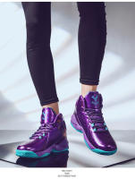 Zapatos De Baloncesto Para Hombres Clásicos Morados Moda Al Aire Libre Transpirables Deportivas De Alto Talle Para Mujeres Entrenamiento De Baloncesto Para Hombres - details 19
