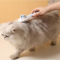 Peine Para Gatos Especial Con Agujas Flotantes Accesorios Para Pelo Auto-limpieza Y Masaje Cepillo Para Mascotas - details 3