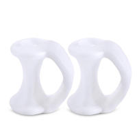 Pexmen 2Pcs Separador De Dedos De Pies Gelado Espaciar Los Dedos De La Pata Aliviar La Presión Y Prevenir Rasguños Herramienta De Cuidado De Los Pies Color Rosa - details 10