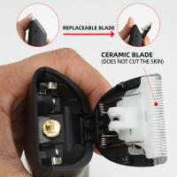 Afeitadora Eléctrica Para Hombres Recargable Trimmer De Cabello Intimo Para Areas Pubicas Y Corporales Epilador De Cuerpo Con Accesorio De Afeitar Seco Y Humedo - details 9