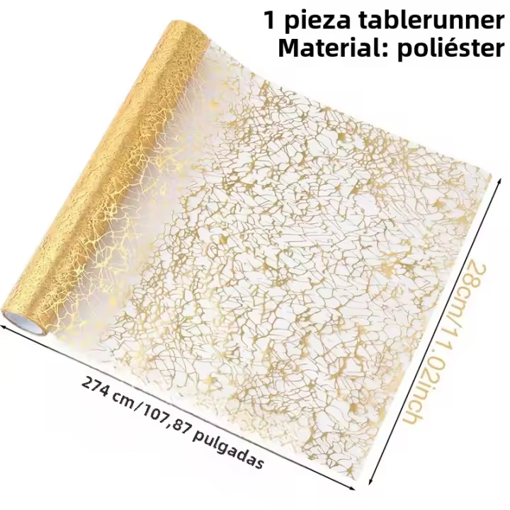 Corredor De Mesa Plateado Metálico Con Lentejuelas 28x274cm Para Bodas Cumpleaños Baño De Luz Decoración De Mesa De Fiesta - 1