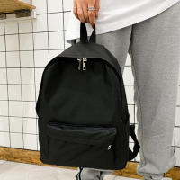 Mochila Preppy Para Estudiantes Gran Capacidad Botón Viaje Sólida Simple Harajuku Chic Moda Retro Unisex Alta Calle - details 18