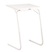 Mesa Jocca auxiliar, plegable, multiuso, adaptable en altura e inclinación en color blanco. Mesas portátiles, flexibles, ligeras, fuertes, fáciles de transportar y almacenar. - details 0