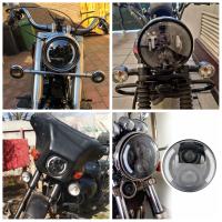 Faros De Motocicleta LED Redondos De 7.5 Pulgadas Universal Cafe Racer Luz De Distancia Refit Faro De Motocicleta 40w - details 22