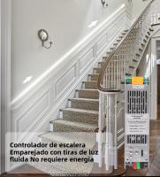 Tira De Luz LED 24V Con Sensor De Movimiento PIR Y Controlador De Carril Para Escaleras Efecto De Persecución WS2811 10M - details 5