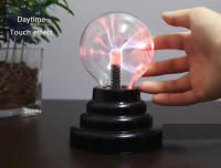 Lámpara De Mesa LED De 3 Pulgadas Con Plasma Mágico Control Táctil Luz Nocturna Para Decoración De Habitaciones Regalos Para Niños - details 4