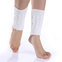 Calentadores De Pierna Corta Invierno Para Mujer Bota Cuff Tejido Acrílico Fashion Térmica Cubierta De Pies Para Botas 2023 - details 1