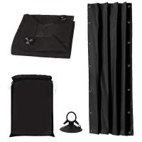 Cortina De Ventana Portátil Y Desmontable 100% Blackout Con Ventosas Para Sala De Estar Y Dormitorio Bloqueo De Calor Y Luz Natural Moderno - details 20