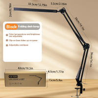 Lámpara De Escritorio LED Ajustable Con Protección Ocular 3 Colores Metal Plegable Para Lectura Trabajo Computadoras Sala De Estar - details 7