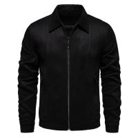 2024 Otoño e Invierno Chaqueta de Solapa Nueva Chaqueta de Moda para Hombres Chaqueta de Ante para Hombres al Aire Libre - details 5