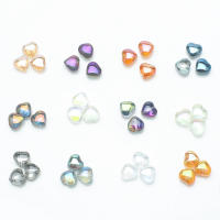 50 Pcs 8mm Cuentas De Vidrio En Forma De Corazón Para Creación De Joyas DIY Accesorios Hechos a Mano Pendientes Manualidades - details 3