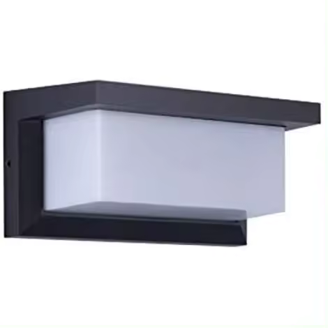 Aplique de pared LED para exterior, 18 W, resistente al agua, aluminio antracita, iluminación decorativa. - 1